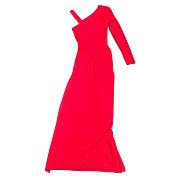 Michael Costello Collection Eunice Asymmetric Knit Gown - Picture 4 of 7